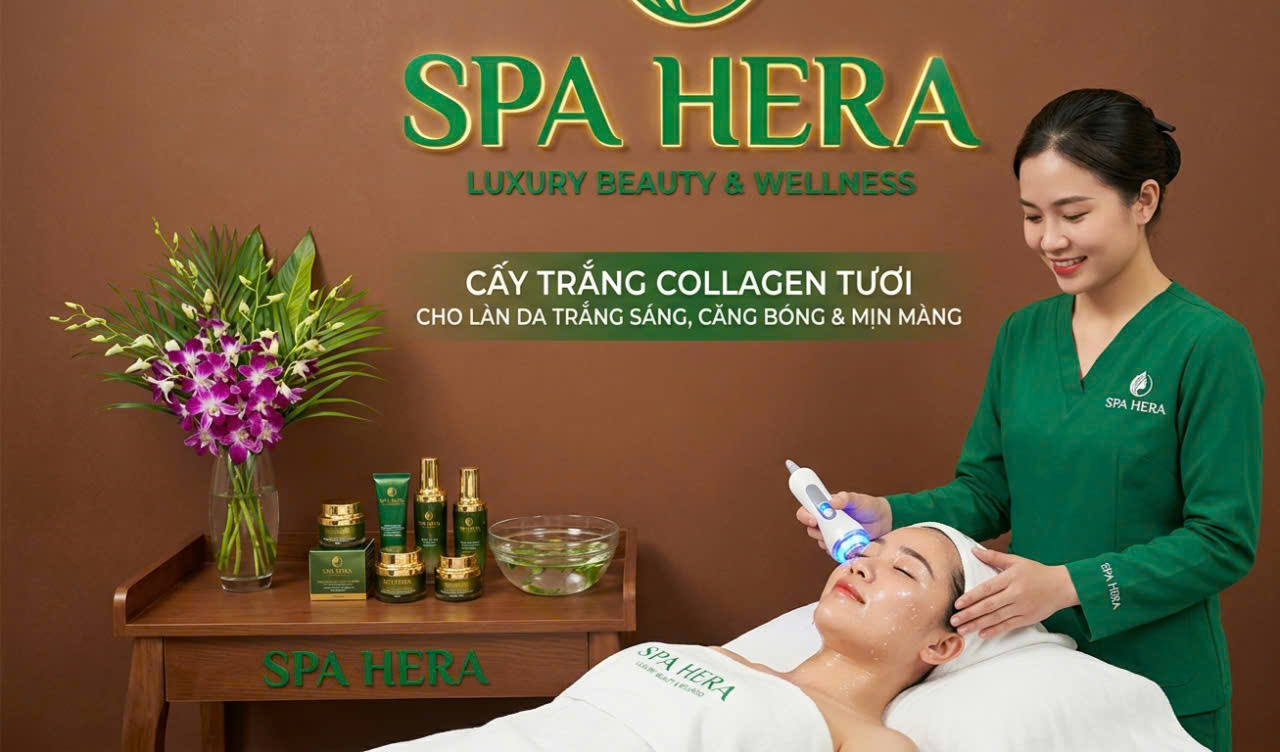 Cấy trắng collagen tại Spa Hera Vị Thanh Cần Thơ